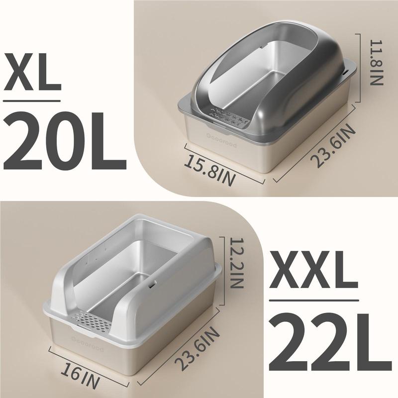 EasyClean Stainless Cat Box Set