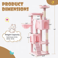 63in for Small Cats-Pink