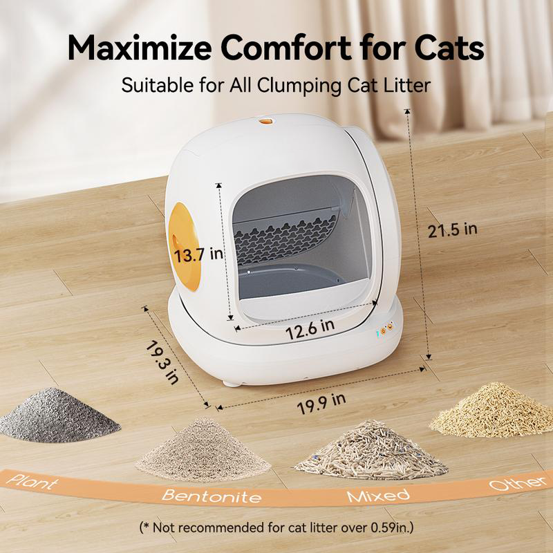 75L Self-Cleaning Cat Litter Box