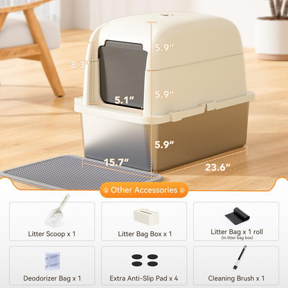 Detachable Stainless Litter Box