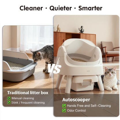 Hands-Free Cat Litter System