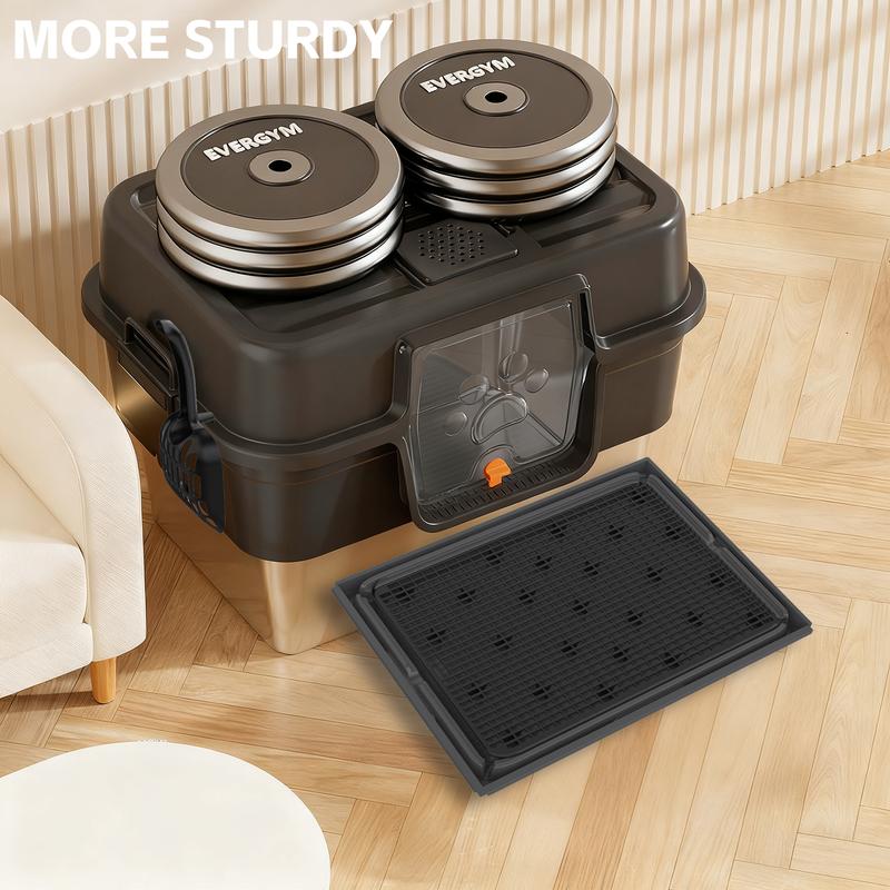 High-Wall Stainless Litter Box