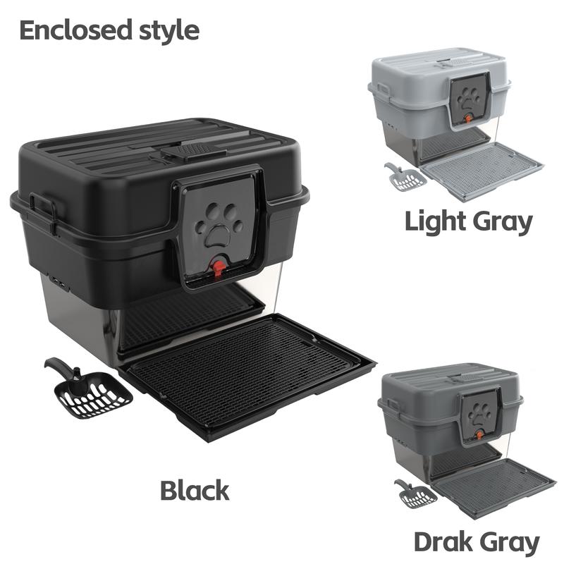 High-Wall Stainless Litter Box