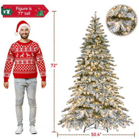 Layered Flocked Green-6FT