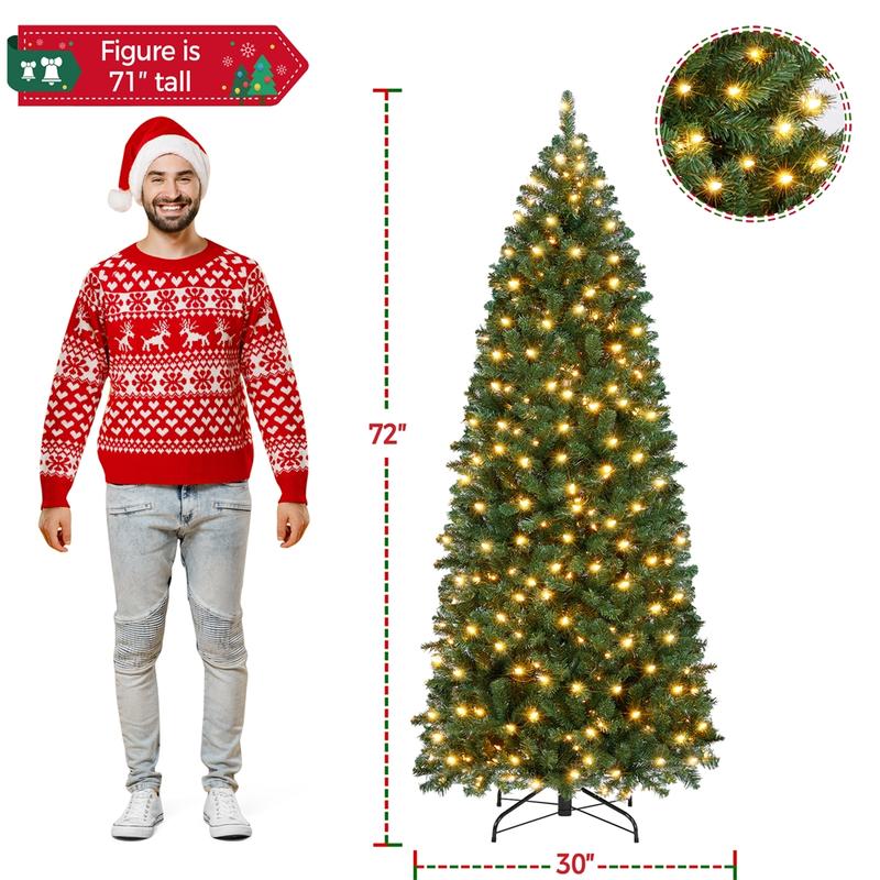 Lush Pre-Lit Christmas Tree