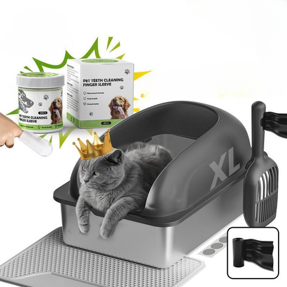 EasyClean Stainless Cat Box Set