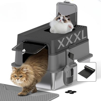 EasyClean Stainless Cat Box Set